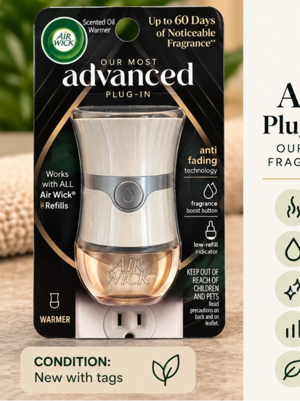Air Wick Advanced Plug-In Warmer in Silver and Gold
